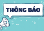 Thông báo tuyển sinh